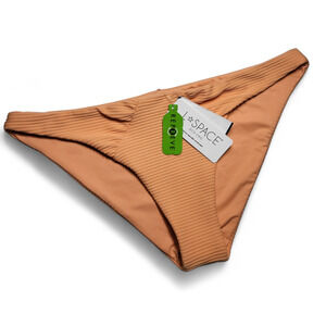 NWT L*SPACE ECO CHIC Repreve Sol Bikini Classic Ultra Soft Ruched‎ Bottom Size L